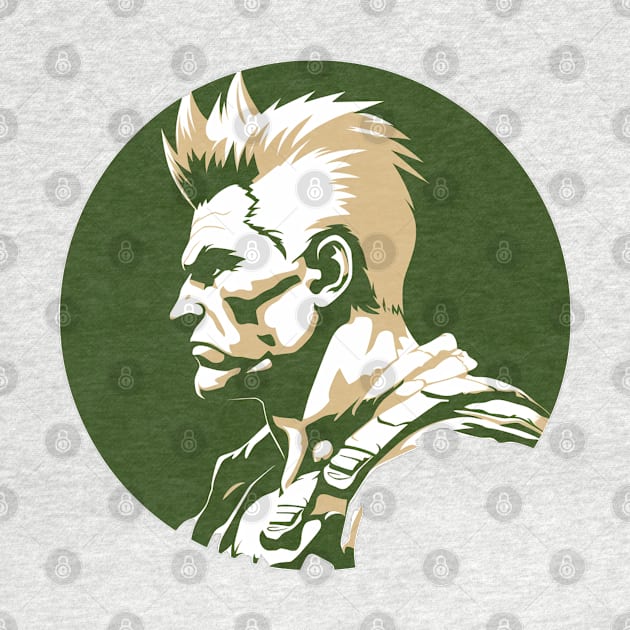 Guile from Street Fighter - Circular Design by Labidabop